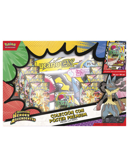 Premium Poster Collection Mega Lucario Héroes Ascendentes Ascended Heroes Pokeon TCG