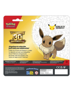 Blíster 2 Sobres Pokémon 30.º Aniversario | Eevee Mythocardtcg. 2