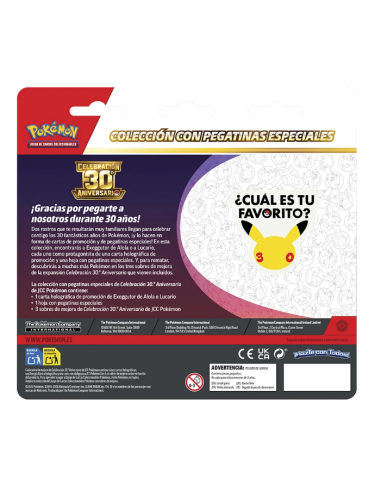 Lucario 30.º Aniversario – 3 Sobres Pokémon TCG