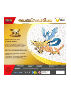 Póster Pokémon TCG 30.º Aniversario + 3 Sobres 2
