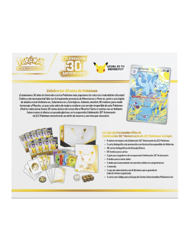 Pokémon TCG Elite Trainer Box Celebración 30.º Aniversario