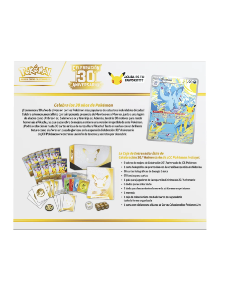 Pokémon TCG Elite Trainer Box Celebración 30.º Aniversario