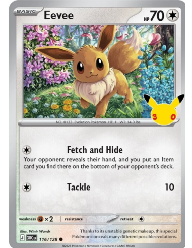 Blíster 2 Sobres Pokémon 30.º Aniversario | Eevee Mythocardtcg.
