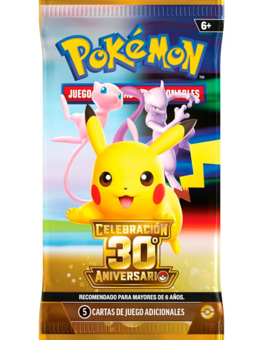 Póster Pokémon TCG 30.º Aniversario + 3 Sobres