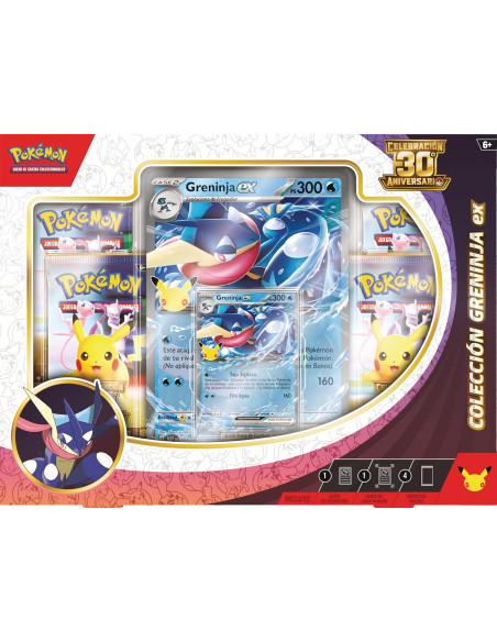 Pokémon ex Tin Greninja ex 30 Aniversario | Mythocard TCG