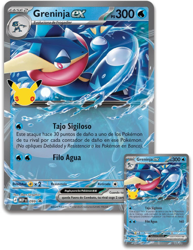 Pokémon ex Tin Greninja ex 30 Aniversario | Mythocard TCG