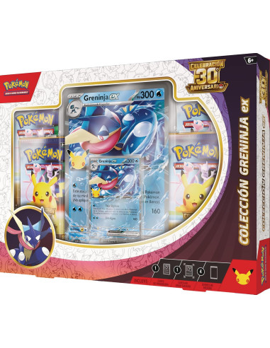 Pokémon ex Tin Greninja ex 30 Aniversario | Mythocard TCG